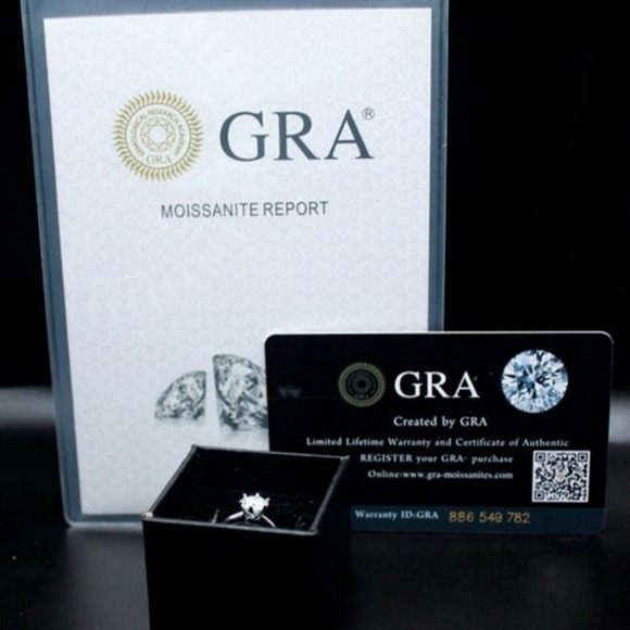 Round Cut Engagement Ring Knife Edge Shank Solitaire Solid Sterling Silver 7 NWT - Picture 6 of 7